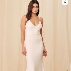 Lulu’s-Infinite Glory White Maxi Dress